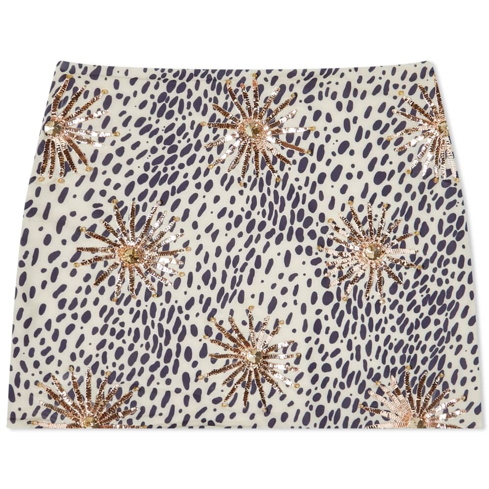 

Юбка Oceanus Callie Leopard Print Mini Skirt