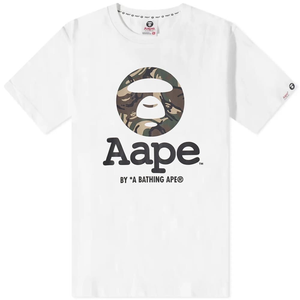 

Футболка AAPE Green Camo Moon Face Tee, Коричневый