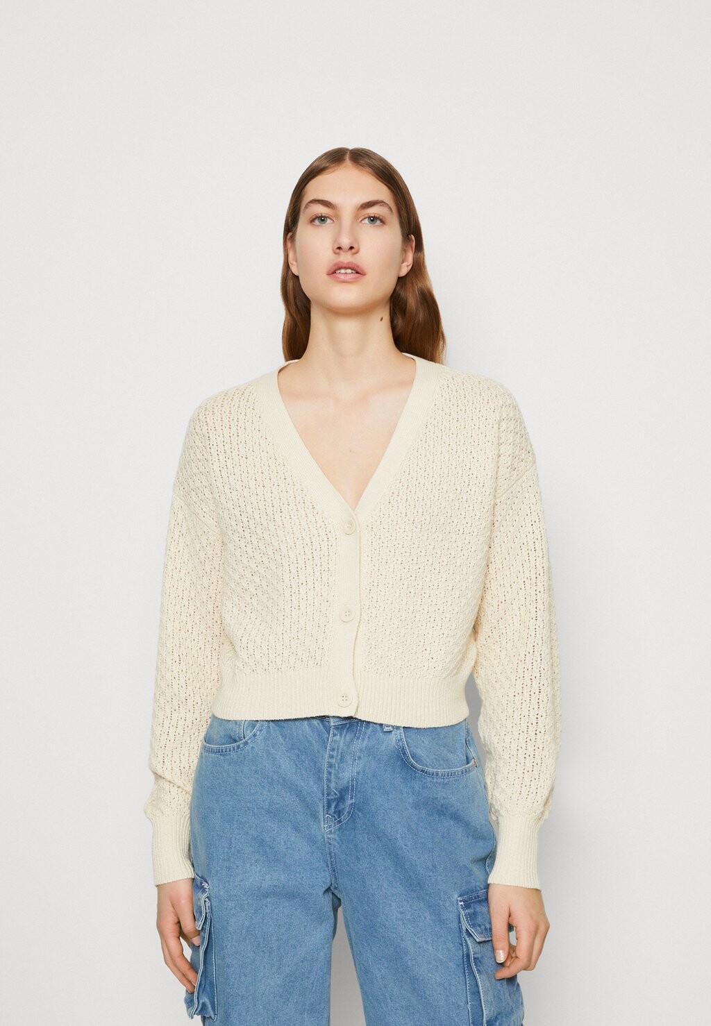 

Кардиган Vero Moda Vmblanca V Neck Crop Cardigan, бежевый, Бежевый;серый