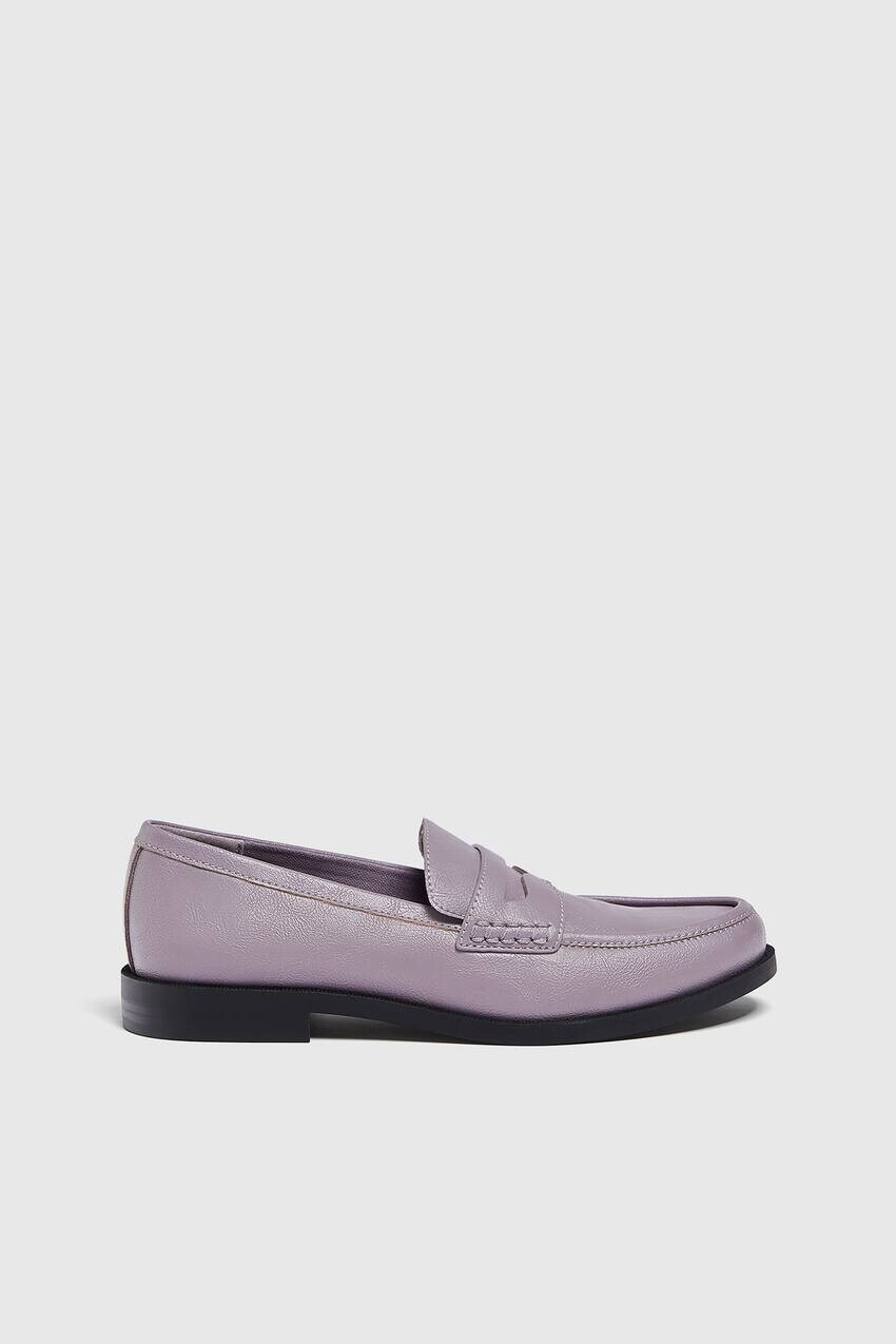 

Пенни лоферы Pull&Bear, лиловый