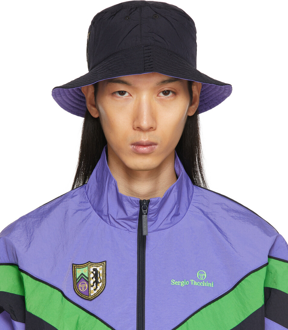 

Двусторонняя темно-синяя и пурпурная панама Novara Nast Edition Sergio Tacchini