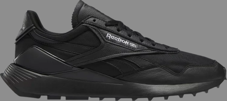 Кроссовки classic leather legacy az 'core black' Reebok, черный мужские кроссовки reebok classic leather legacy az чёрный размер 44 eu