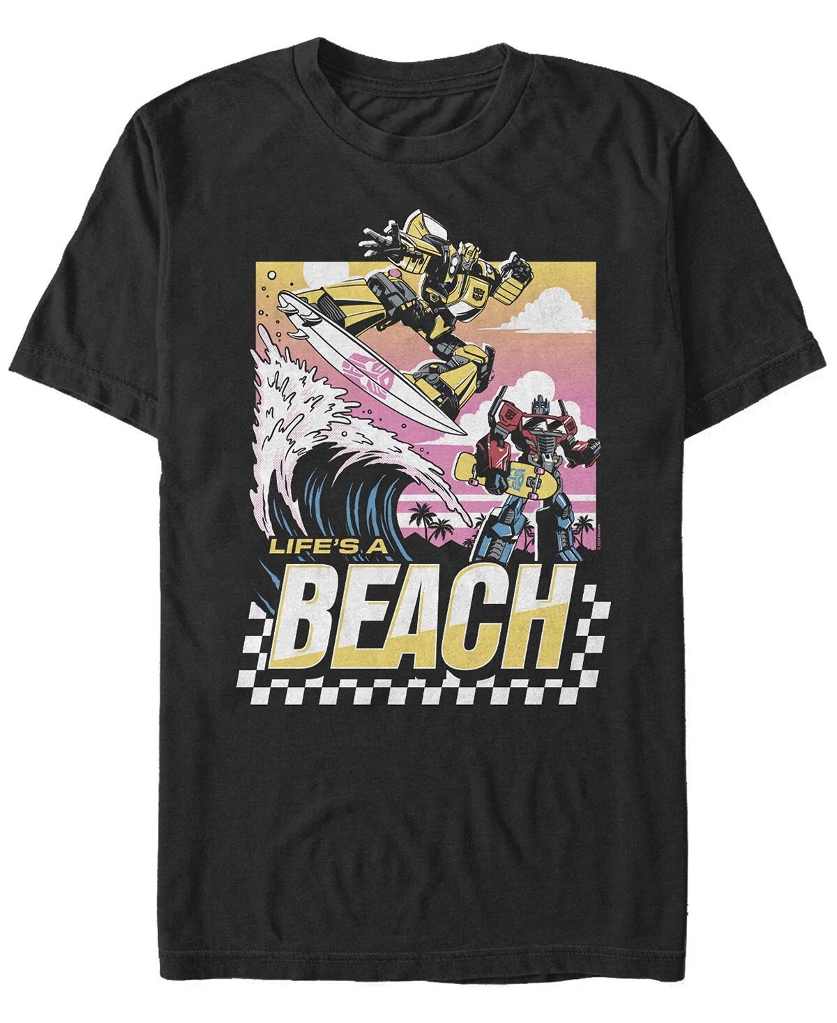 

Мужская футболка с короткими рукавами transformers beach day Fifth Sun, черный