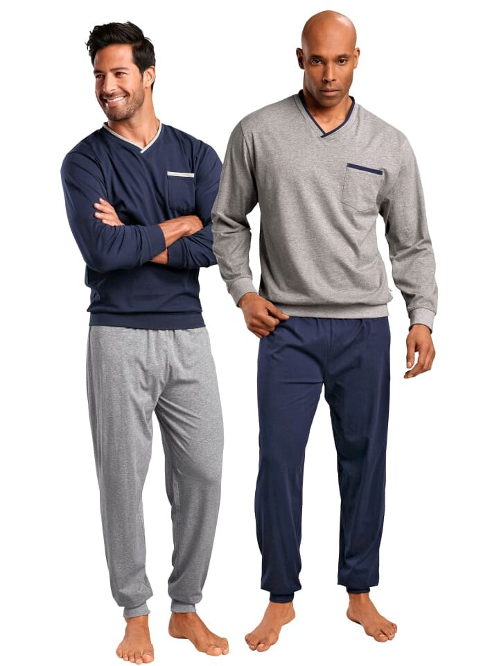 

Пижама LE JOGGER, цвет marine, grau-meliert