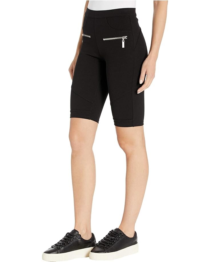 

Шорты Blank NYC Pull-On Shorts with Zipper Detail, цвет Caviar