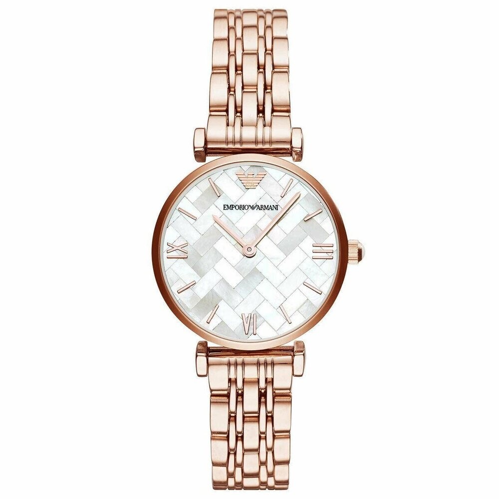 

Часы ar11110 gianni t bar оттенка розового золота Emporio Armani, розовый