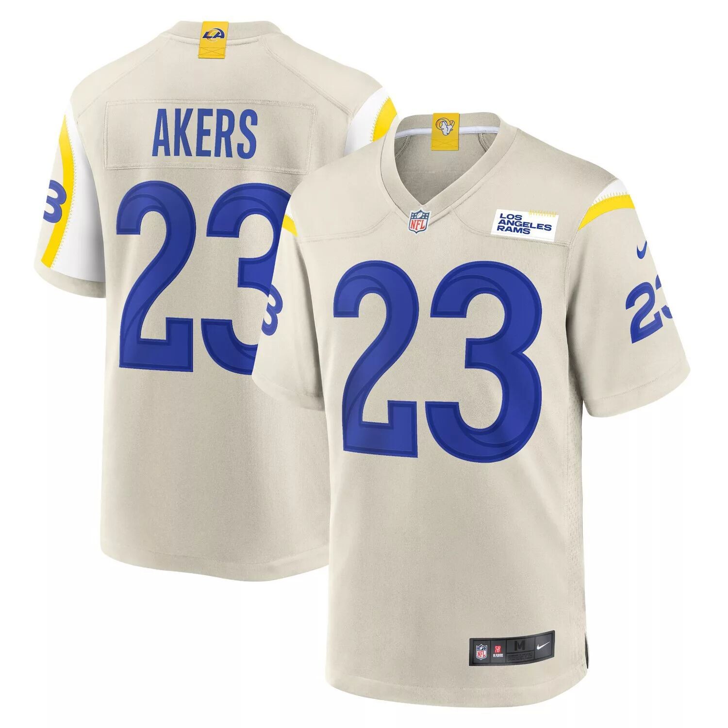 

Мужская футболка Cam Akers Bone Los Angeles Rams Game Nike