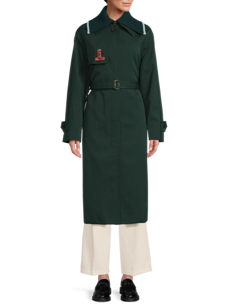 

Пальто из натуральной шерсти Lanvin, зеленый