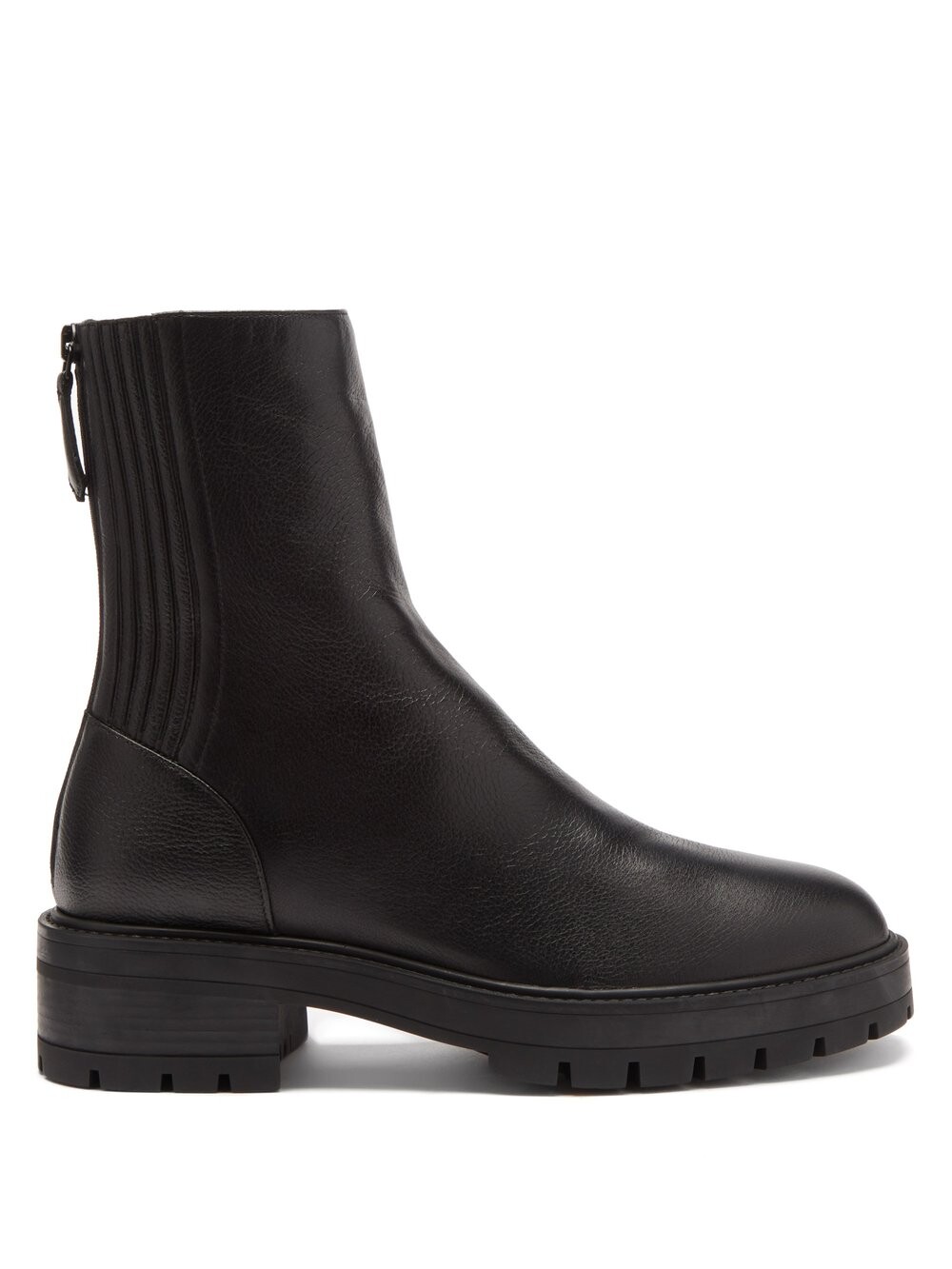 

Ботинки saint honoré из зерненой кожи Aquazzura, черный