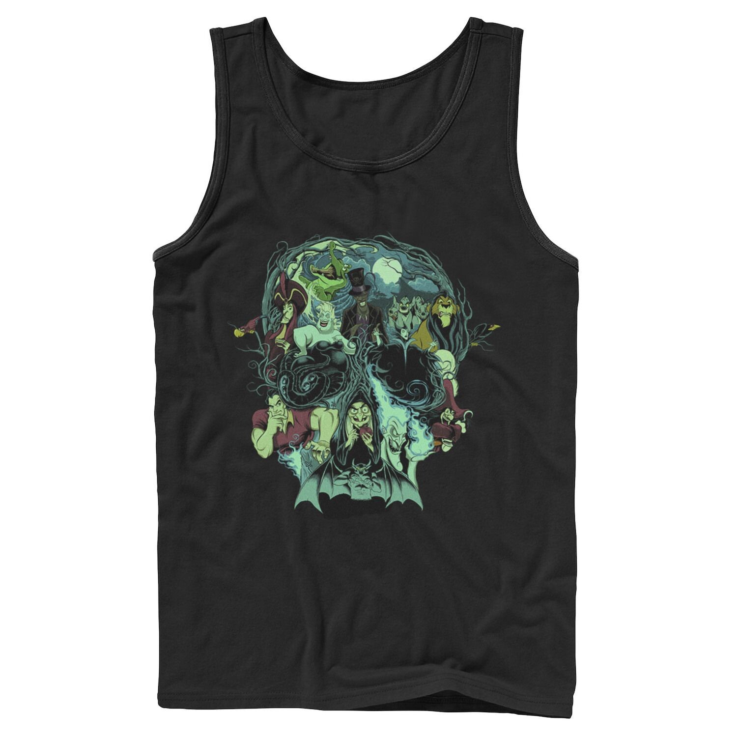 

Мужская майка Disney Villains Skull Mashup Licensed Character