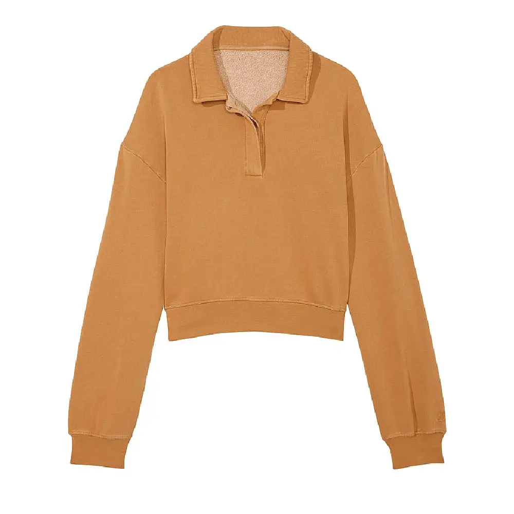 

Толстовка Victoria's Secret Pink Ivy Fleece Polo Rugby, коричневый