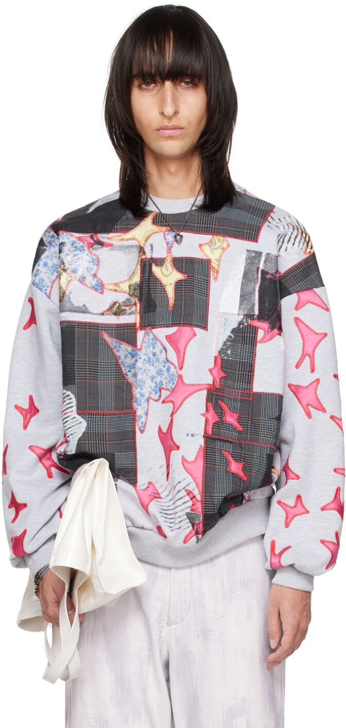 

Эксклюзивная серая толстовка SSENSE Acne Studios, Серый