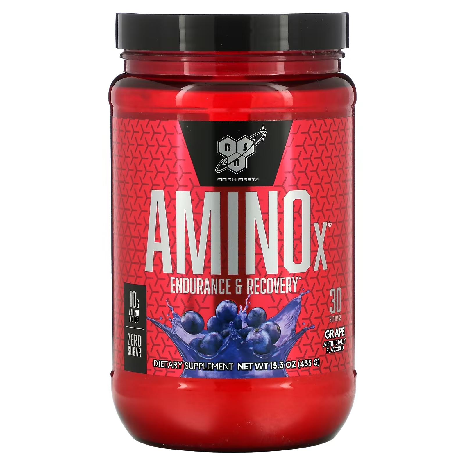 Пищевая Добавка для Выносливости и Восстановления BSN Amino-X со вкусом винограда, 435 г - фото