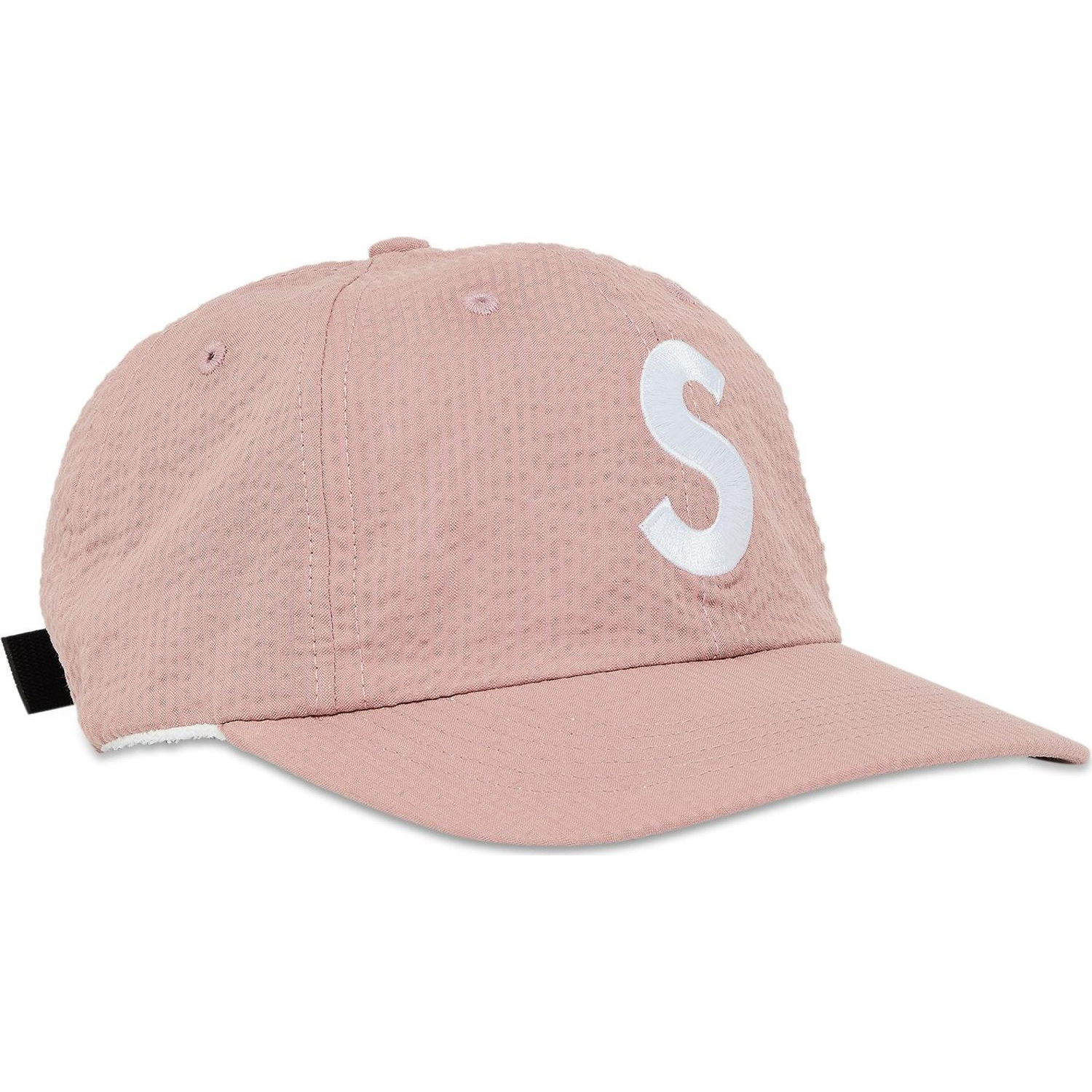 Бейсболка Supreme Seersucker S Logo 6-Panel, розовый бейсболка supreme mesh 6 panel черный