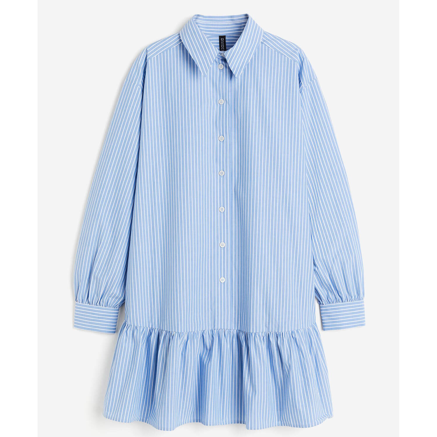 

Платье H&M Poplin, голубой, Синий