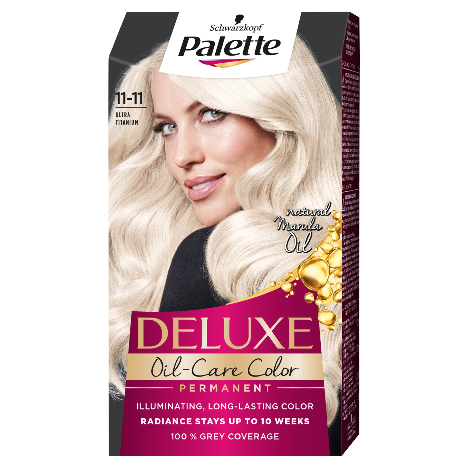 Palette Deluxe Oil-Care Color краска для волос 11-11 ультра титановый  блонд, 1 упаковка