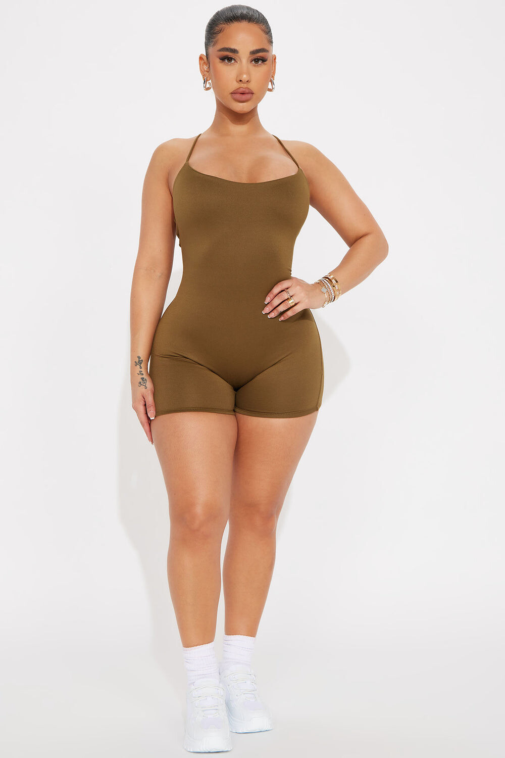 

Комбинезон Fashion Nova JR49485, оливковый