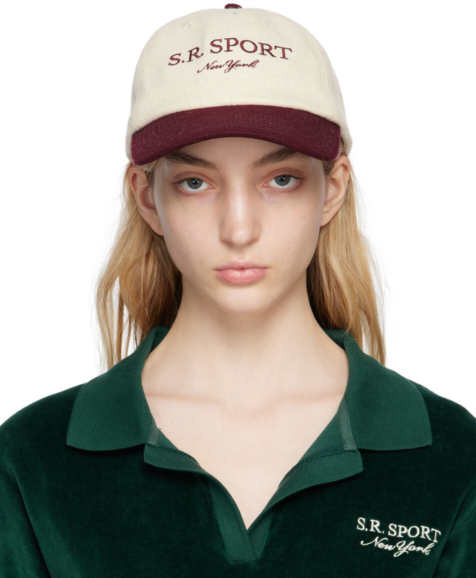 

Off-White и бордовый 'S.R. Кепка Спорт Sporty & Rich
