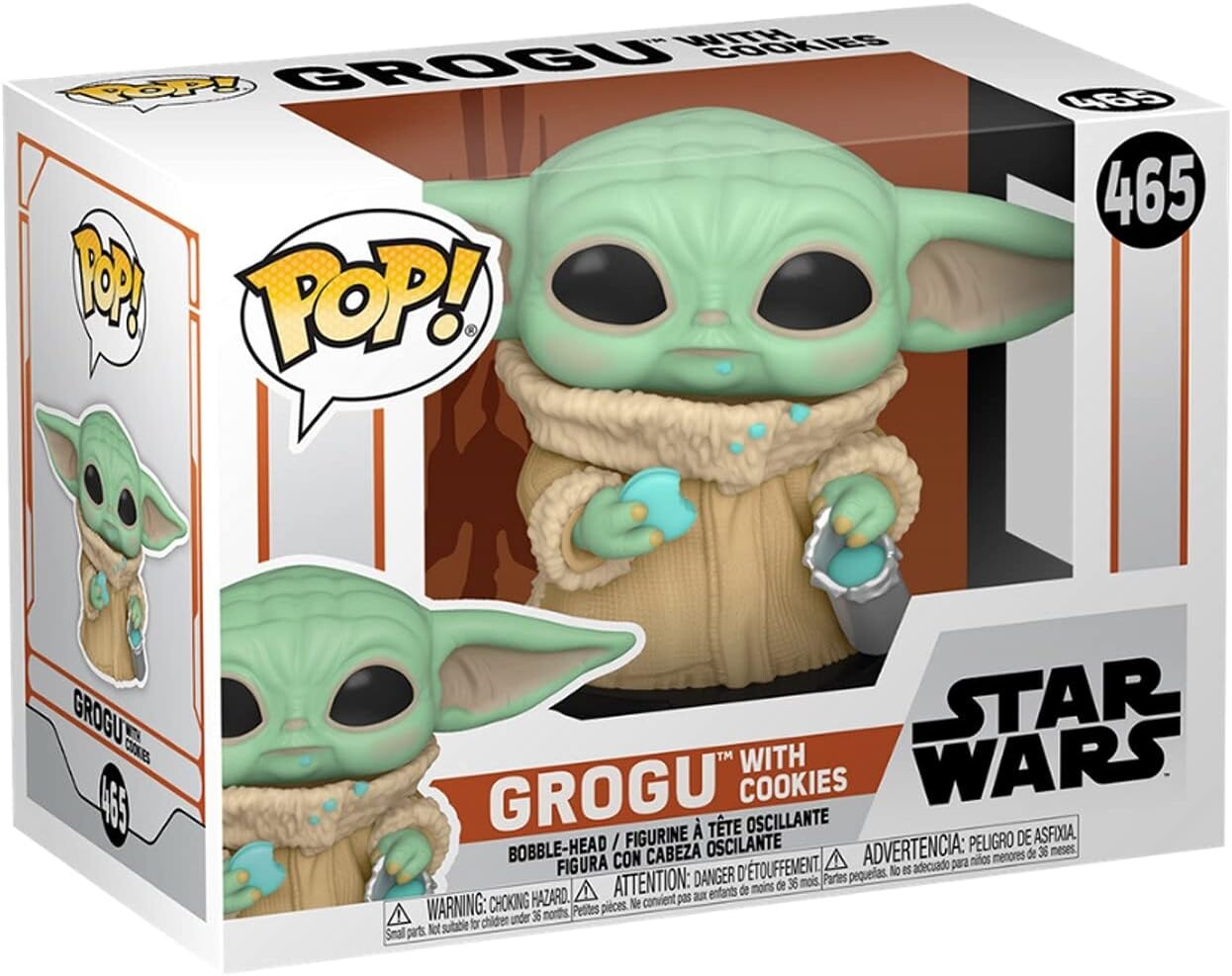 

Фигурка Funko POP! Star Wars: The Mandalorian - Grogu with Cookie (The Child)
