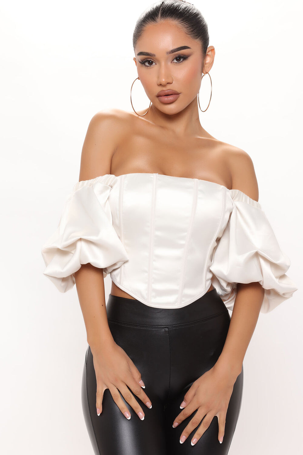 

Топ Fashion Nova IT73888FN, слоновая кость