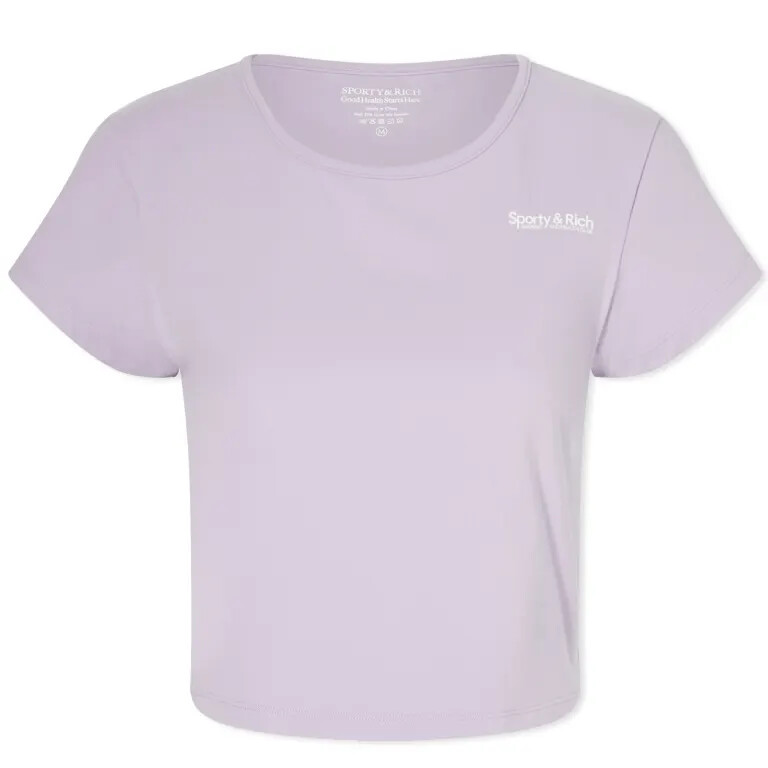 

Футболка Sporty & Rich Club Cropped, лиловый, Розовый