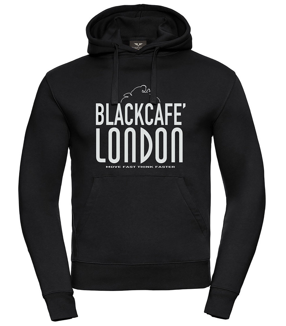 Толстовка Black-Cafe London Classical с логотипом, черный классическая толстовка на молнии black cafe london черно белый