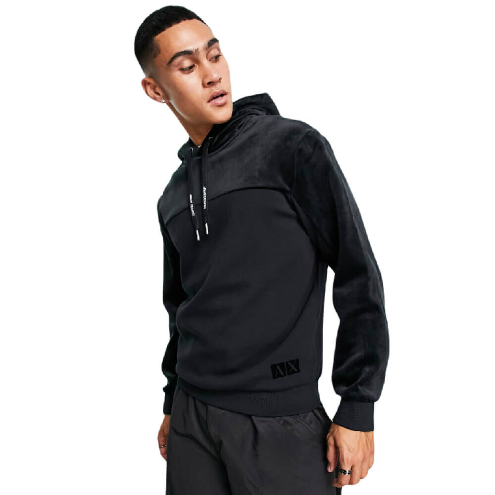 

Худи Armani Exchange Velour, черный