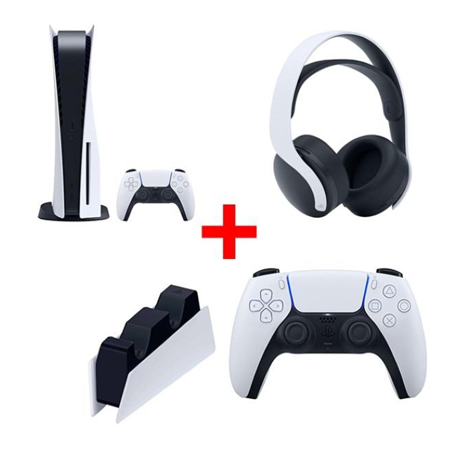 

Игровая консоль Sony Playstation 5 Standard Edition + геймпад + Pulse 3D Wireless + зарядная подставка, 825 ГБ, белый