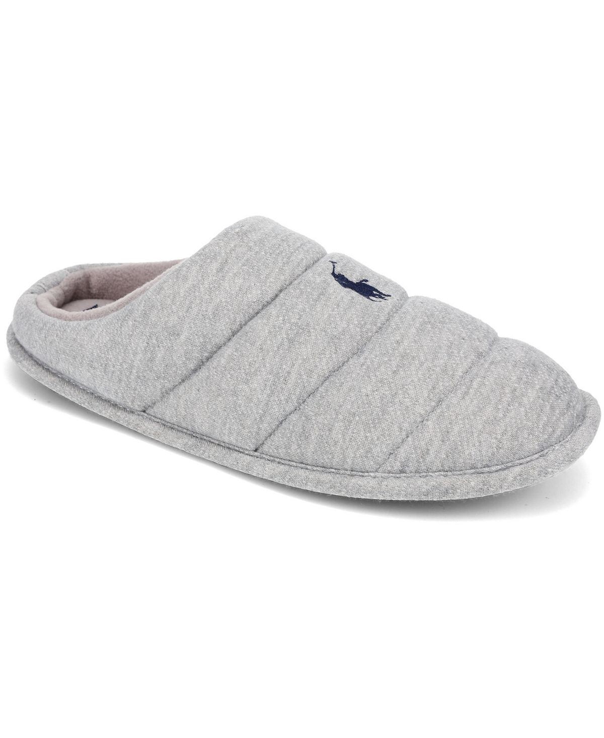 

Мужские тапочки-сабо emery quilted tech fleece clog Polo Ralph Lauren, серый