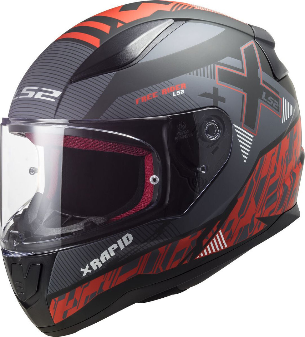 

Шлем LS2 FF353 Rapid Xtreet, черно-красный