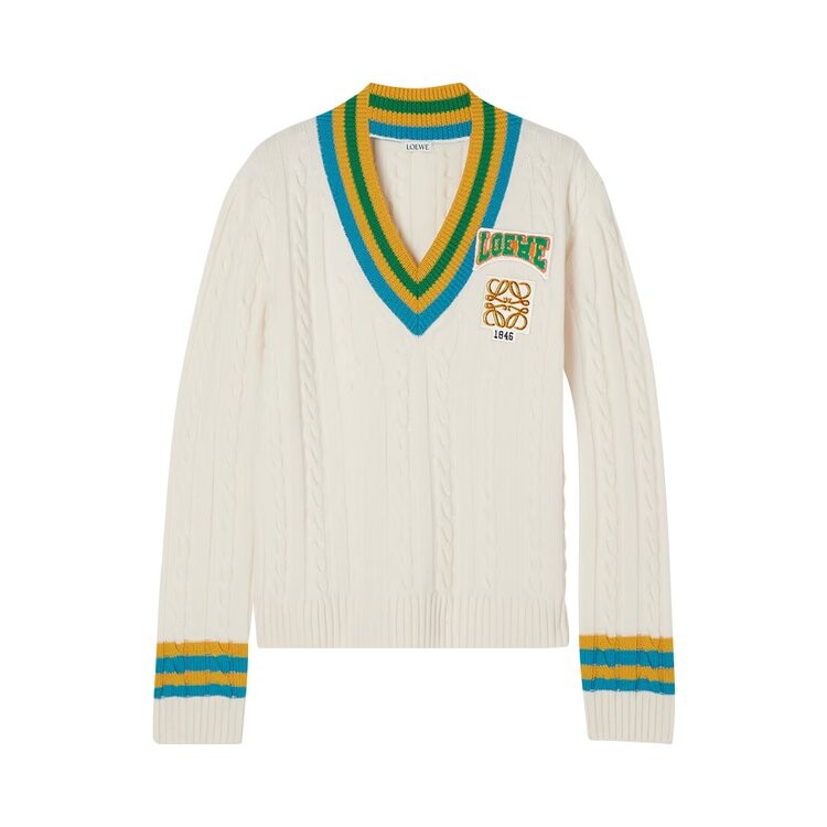 

Свитер Loewe Varsity Sweater 'Soft White', белый