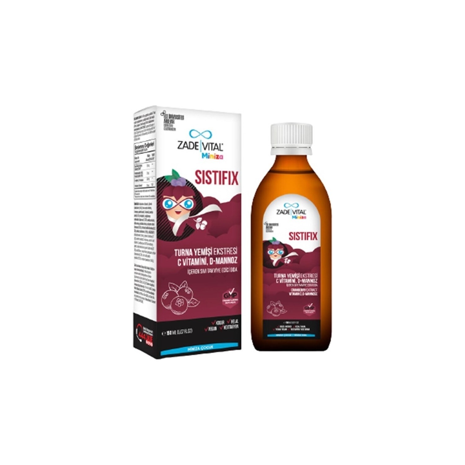 

Пищевая добавка Ocean Miniza Sistifix Cranberry, 150 мл