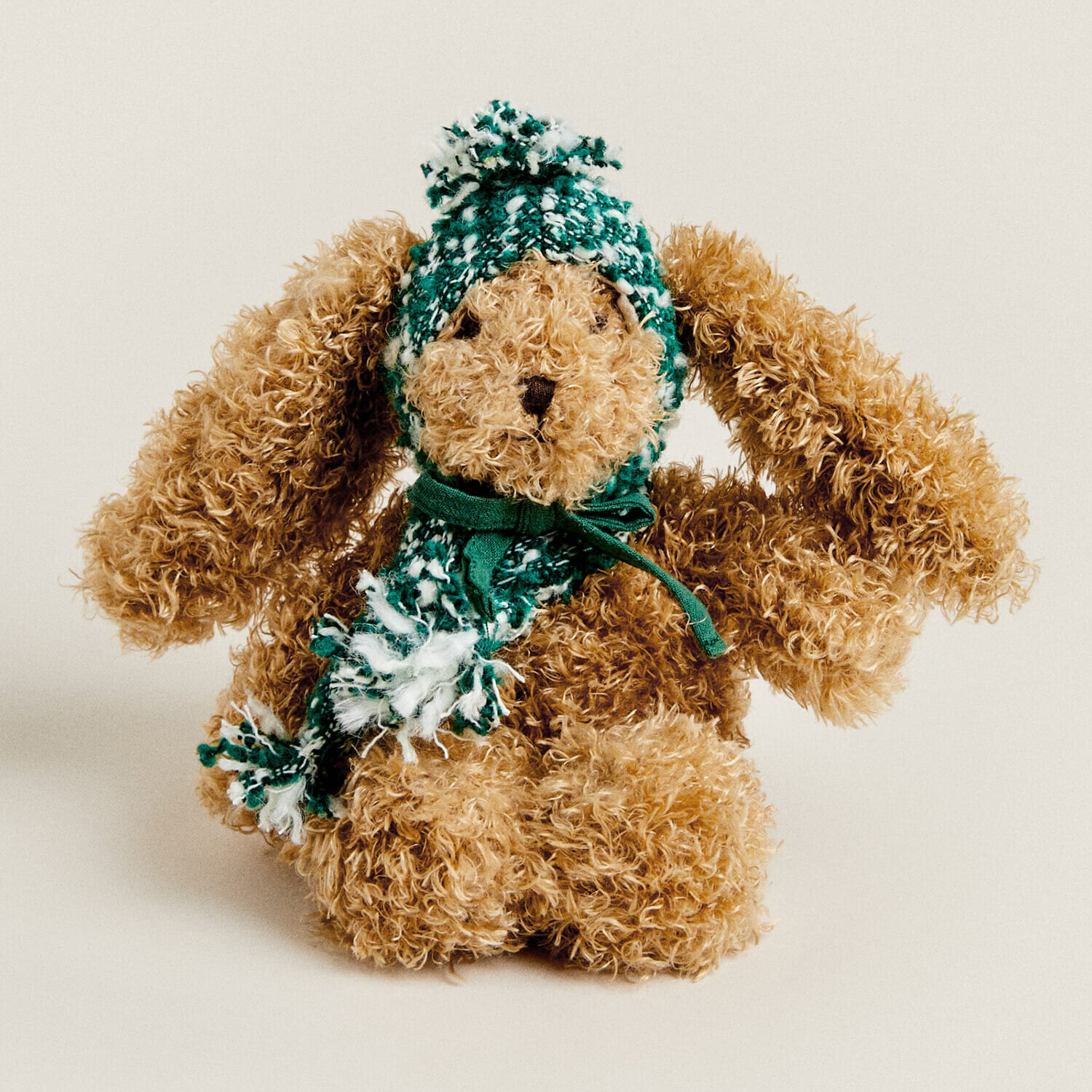 

Мягкая игрушка зайчик Zara Home Small Christmas, коричневый