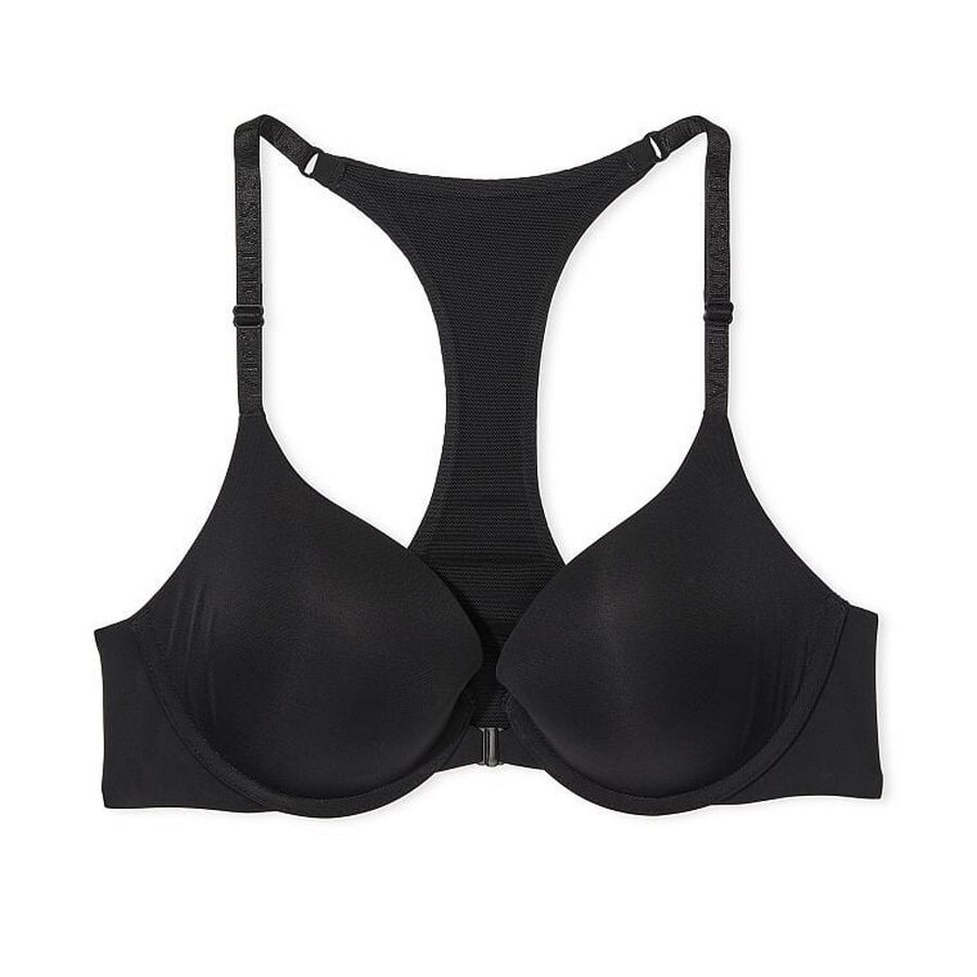 

Бюстгальтер Victoria's Secret The T-shirt Push-Up Front-Close Perfect Shape, черный