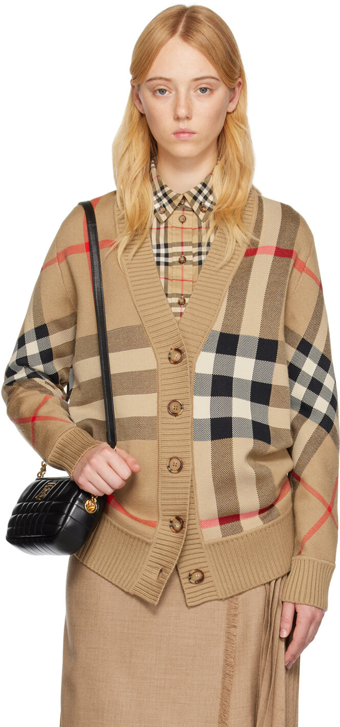 

Бежевый кардиган Caragh Burberry