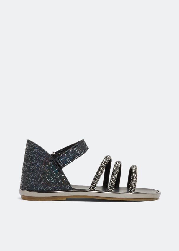 

Сандалии BABYWALKER Crystal-embellished sandals, черный
