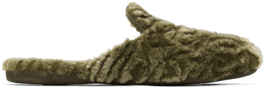 

Хаки лоферы Montague Manolo Blahnik