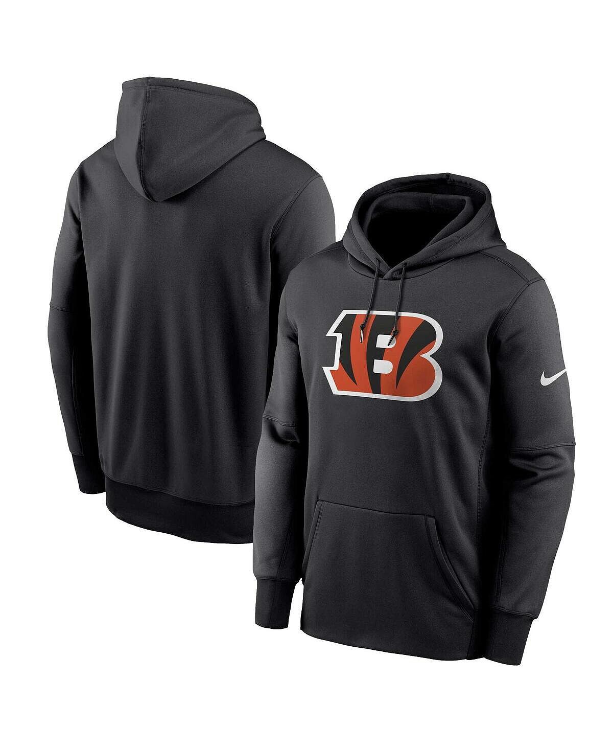 

Мужская черная толстовка с капюшоном cincinnati bengals primary logo performance pullover Nike, черный