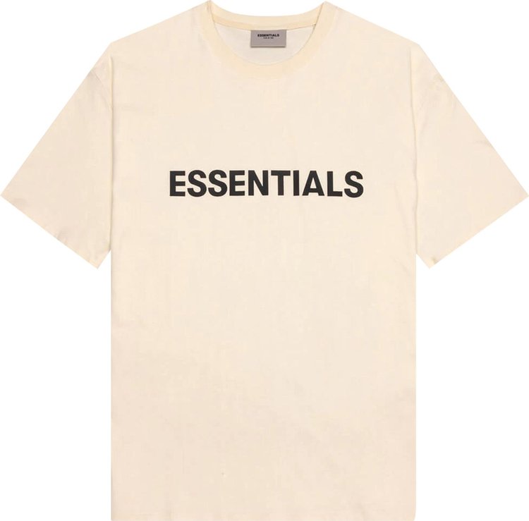 Футболка Fear of God Essentials Short-Sleeve Tee 'Buttercream', кремовый - фото