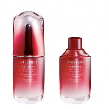 

Shiseido Набор антивозрастной сыворотки для лица Ultimune Power Infusing Concentrate Duo 50 мл + сменный блок 50 мл