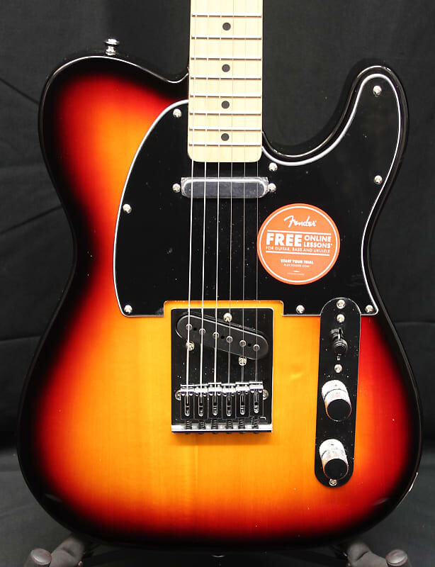 

Squier Affinity Telecaster Maple Fingerboard Black Pickguard Электрогитара Sunburst