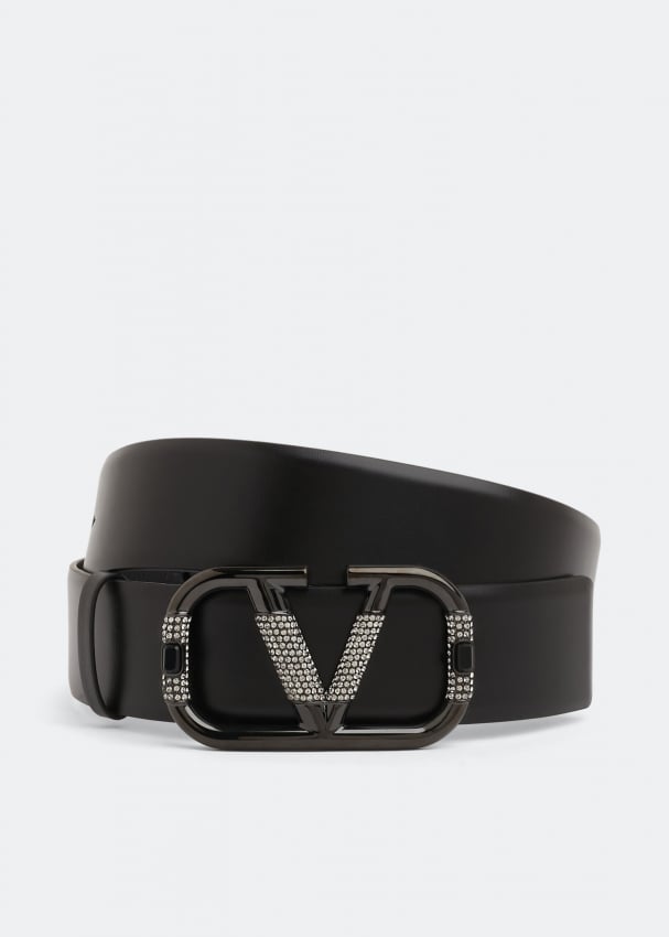 Ремень VALENTINO GARAVANI VLogo Signature belt, черный ремень valentino garavani vlogo type belt белый