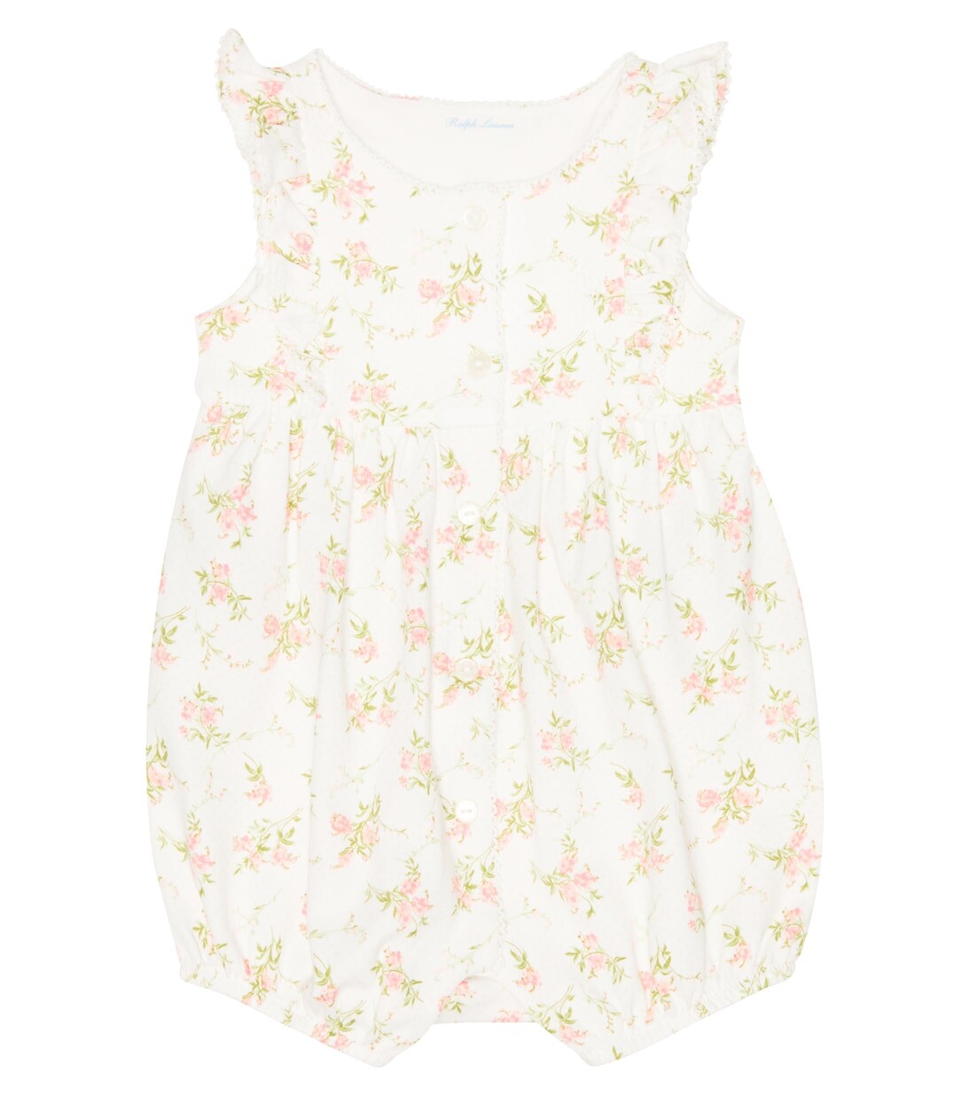 

Детский хлопковый комбинезон с цветочным принтом Polo Ralph Lauren Kids, мультиколор