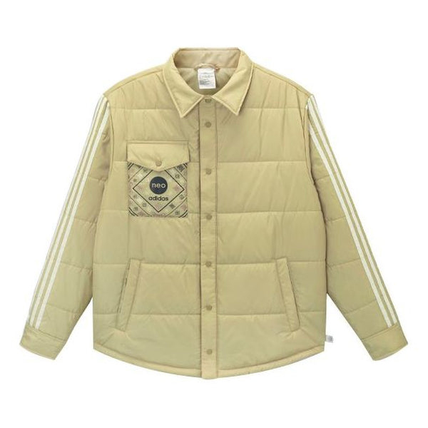 Куртка Adidas neo Cny Wb Limited Chest Pocket Thermal Cotton Brown Green Jacket, Зеленый