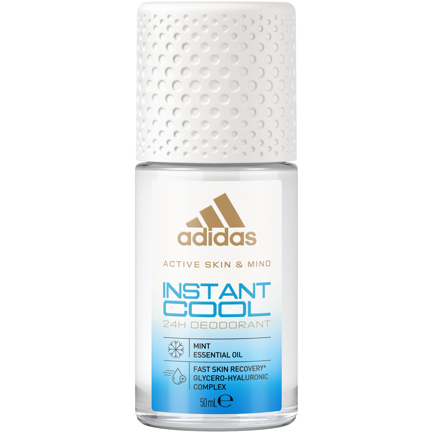 Adidas Active Skin&Mind Instant Cool шариковый дезодорант унисекс, 50 ​​мл - фото