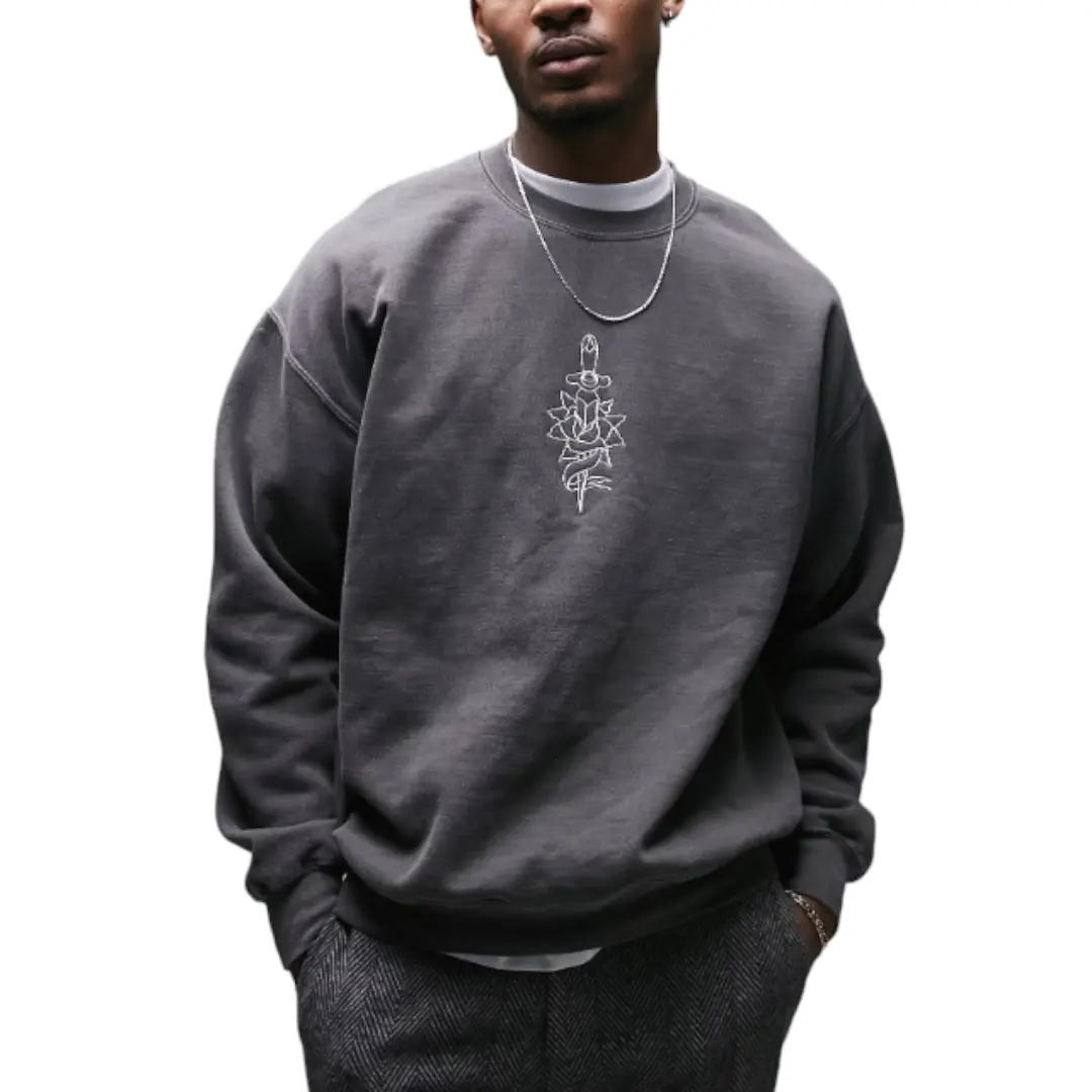 

Свитшот Topman Oversized Fit, серый