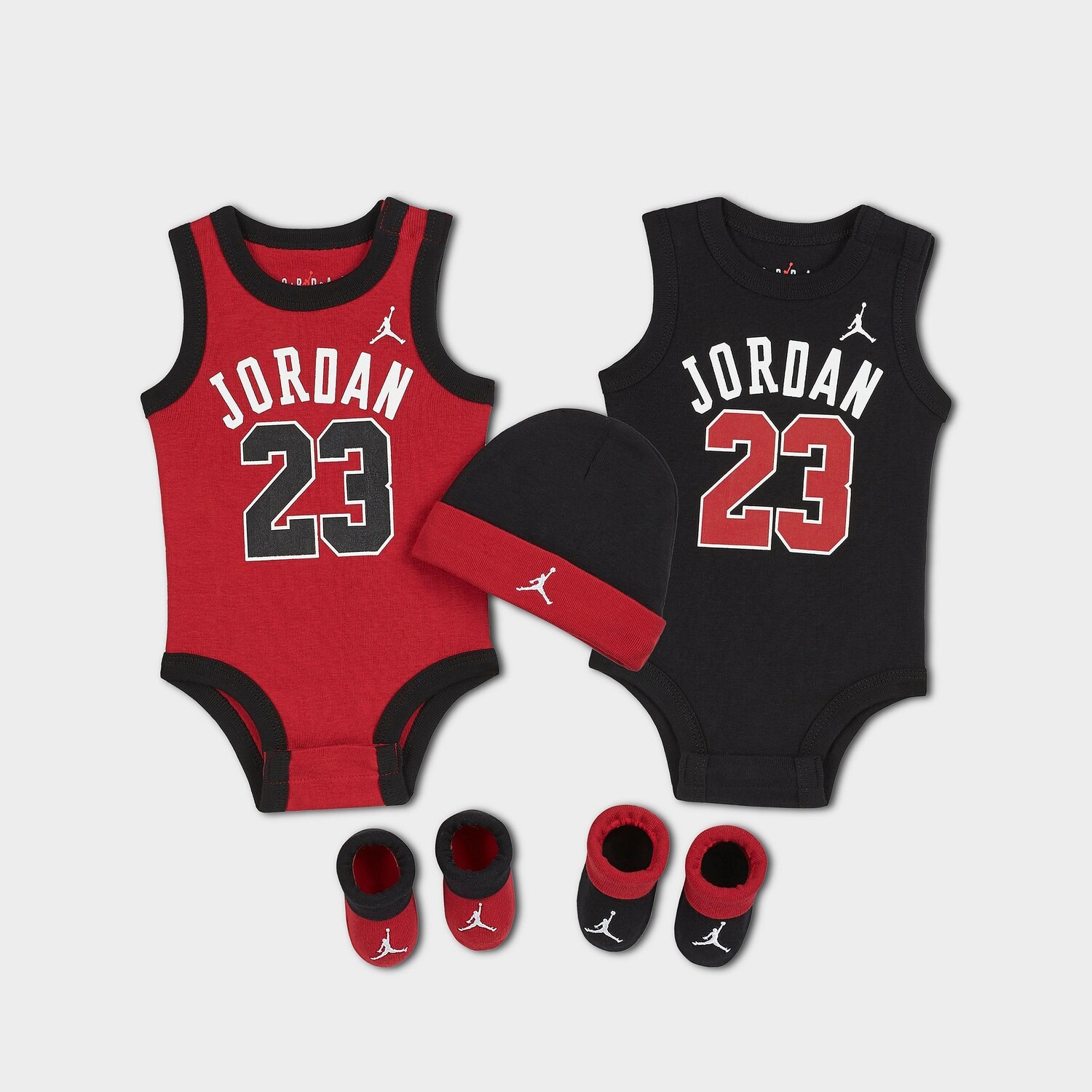 

Бокс-сет из 5 предметов из джерси Jordan для младенцев, черный