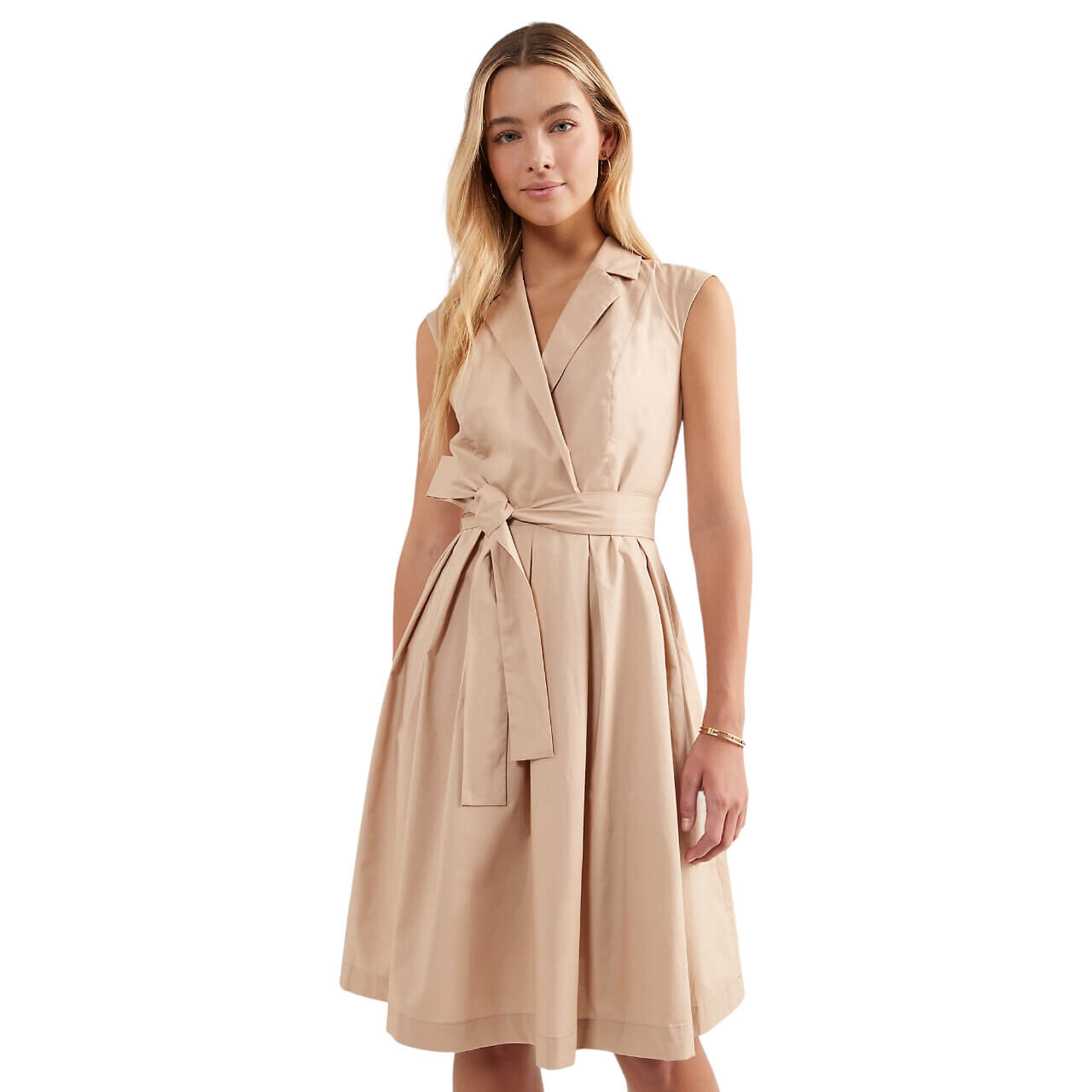 

Платье-рубашка Tommy Hilfiger Sleeveless Belted, песочный