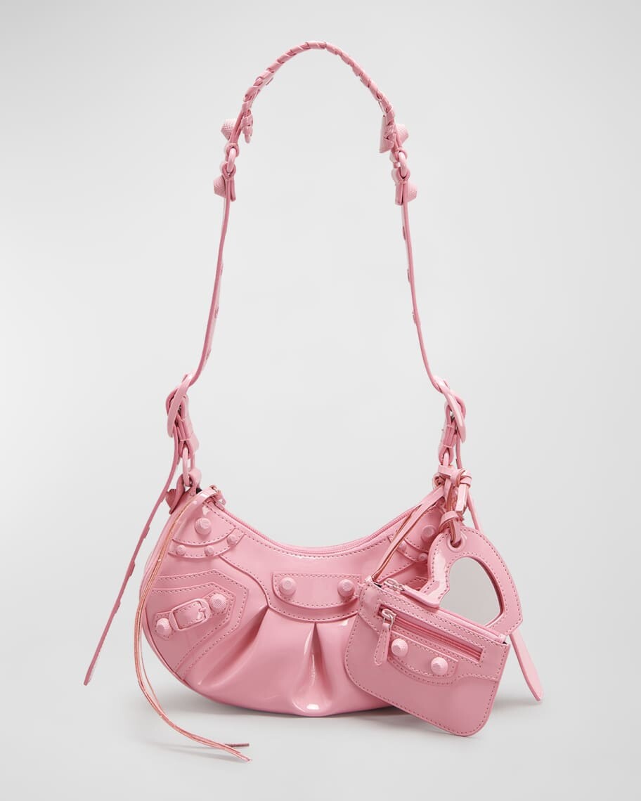 

Лакированная сумка через плечо Le Cagole XS Balenciaga