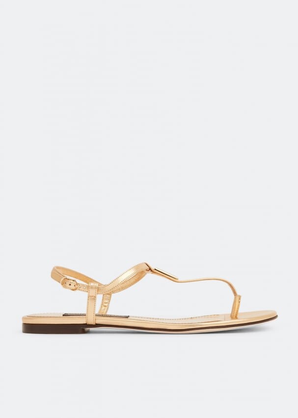 

Сандалии DOLCE&GABBANA DG Mordore thong sandals, золотой